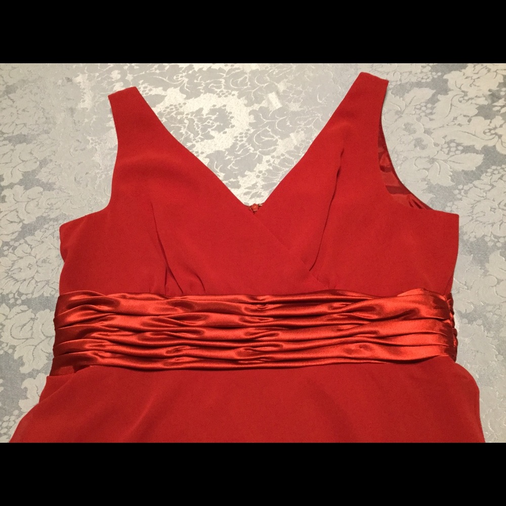 Evan Picone Reddish Pink Cocktail Dress - Picture 6 of 8